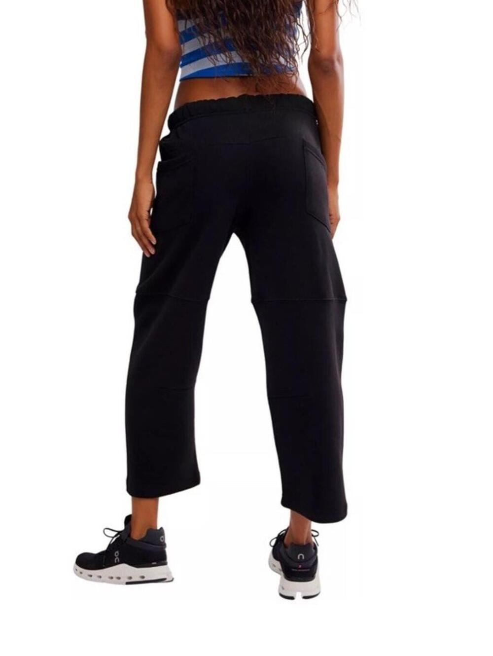 $78 Free People Movement Top Score Barrel Pants Womens Mulberry Cotton XS NWT - Picture 1 of 12